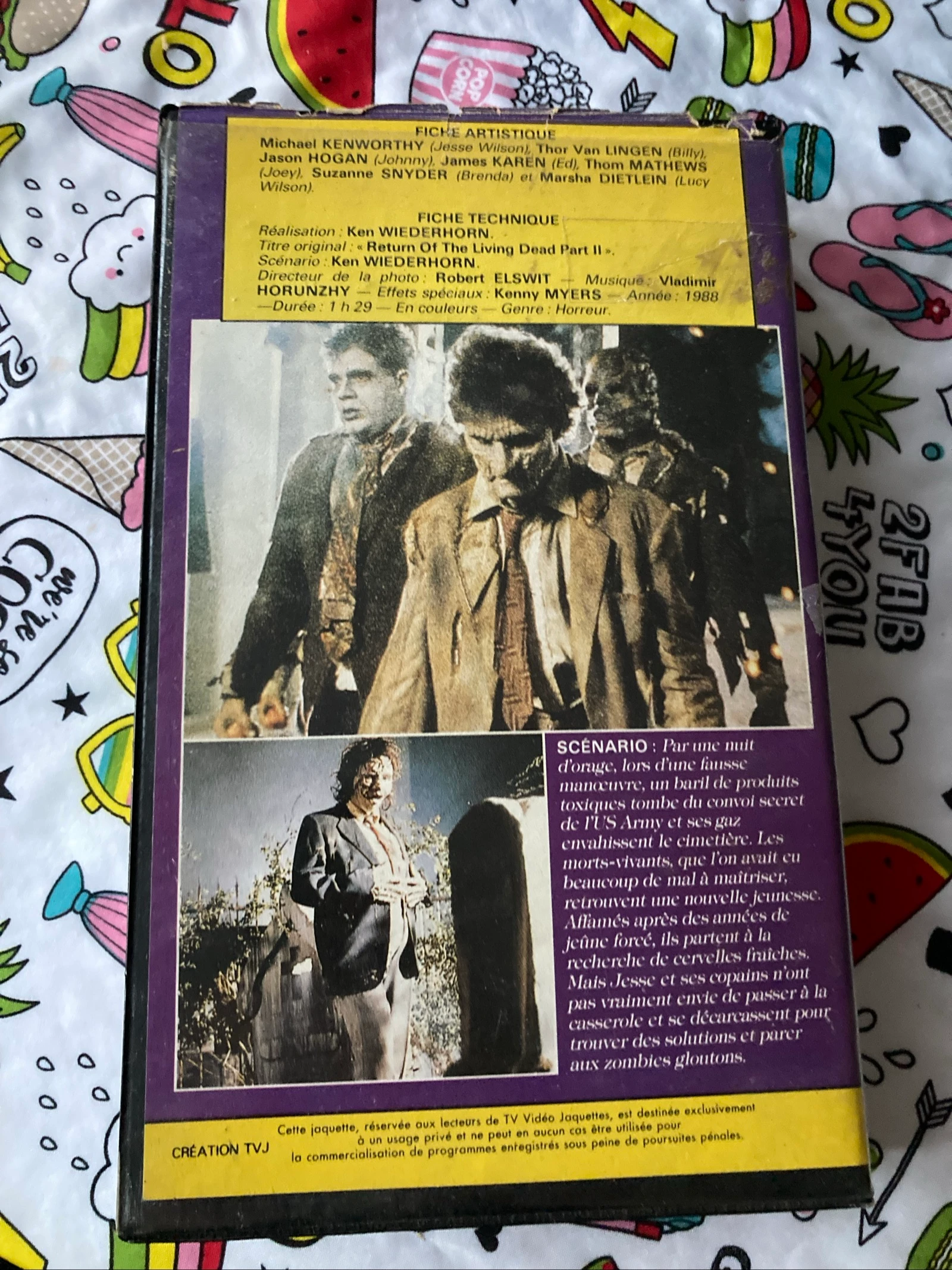 Cassette VHS The Return of the Living Dead 2 (read description) – photo 2